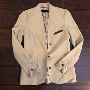 Tan Zara blazer xs